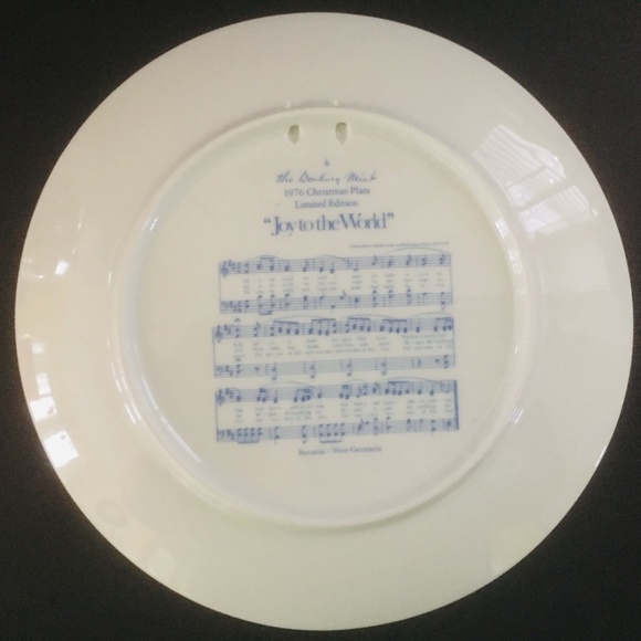 The Danbury Mint 1976 Limited Edition Christmas Plate "Joy To The World"/NEW/BOX - Picture 2 of 4
